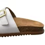 Birken Molekinha Feminina Infantil Branco Fivelas Douradas