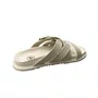 Birken Molekinha Feminina Infantil Branco Off Fivela Dourada