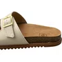 Birken Molekinha Feminina Infantil Branco Off Fivelas Douradas