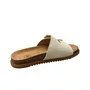 Birken Molekinha Feminina Infantil Branco Off Fivelas Douradas