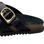 Birken Molekinha Feminina Infantil Preta Fivela Dourada