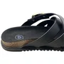 Birken Molekinha Feminina Infantil Preta Fivela Dourada