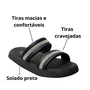 Birken Molekinha Infantil Feminina Preto Tira Cravejada 