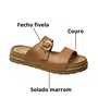 Birken Pegada Feminino Caramelo Couro 