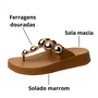 Birken Petite Jolie Feminina Doce De Leite Ferragens Douradas 