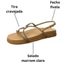 Birken Santa Lolla Feminina Palha Tira Cravejada