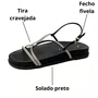 Birken Santa Lolla Feminina Preta Tira Cravejada
