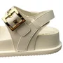 Birken Santinelli Feminina Marfim Fivelas Douradas