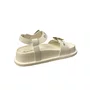 Birken Santinelli Feminina Marfim Fivelas Douradas