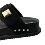 Birken Santinelli Feminina Preto Camurção