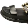 Birken Santinelli Feminina Preto Fivela Dourada