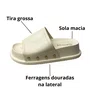 Birken Santinelli Feminino Marfim Couro 