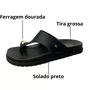 Birken Softli Feminina Preta Ferragem Dourada 