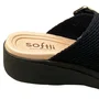 Birken Softli Feminina Preto Fivelas Douradas 
