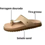 Birken Softli Feminina Sand Ferragem Dourada 