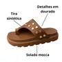 Birken Vizzano Feminino Mocca Dourado 