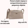 Bolsa Chenson Feminina Bege Fechamento Zíper 
