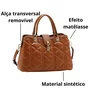 Bolsa Chenson Feminina Marrom Alça Mão 
