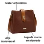 Bolsa Chenson Feminina Marrom Alça Transversal 