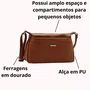 Bolsa Chenson Feminina Marrom Fechamento Zíper 