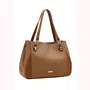 Bolsa Chenson Feminina Marrom Ferragens Douradas