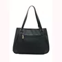 Bolsa Chenson Feminina Preta Ferragens Douradas