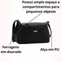 Bolsa Chenson Feminina Preta Fechamento Zíper 