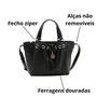 Bolsa Chenson Feminina Preto Fecho Zíper