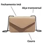 Bolsa Santa Lolla Beige Alça Transversal 
