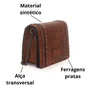 Bolsa Wj Feminina Marrom Alça Transversal 