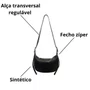 Bolsa Wj Feminina Preta Fecho Zíper