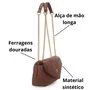 Bolsa Wj Fwminina Marrom Alça Transversal 