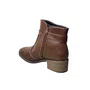 Bota Beira Rio Feminina Café Fecho Zíper