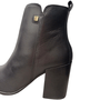 Bota Bottero Cano Curto Couro Preto