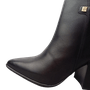 Bota Bottero Cano Curto Couro Preto
