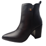 Bota Bottero Cano Curto Couro Preto