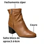 Bota Bottero Feminina Caramelo Couro