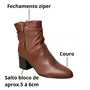 Bota Bottero Feminina Conhaque Couro