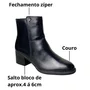 Bota Bottero Feminina Preto Couro