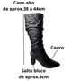 Bota Bottero Feminina Preto Couro 
