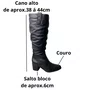 Bota Bottero Feminina Preto Couro 