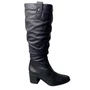 Bota Bottero Feminina Preto Couro 
