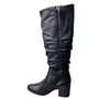 Bota Bottero Feminina Preto Couro 