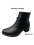 Bota Mississipi cano baixo salto 4cm preto