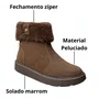Bota Modare Feminina Cacau Fecho Zíper