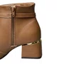 Bota Modare Feminina Caramelo Fecho Zíper 