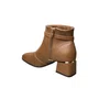 Bota Modare Feminina Caramelo Fecho Zíper 