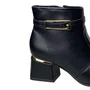Bota Modare Feminino Preto Fecho Zíper