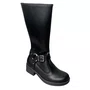 Bota Moleca Feminina Preto Cano Médio 