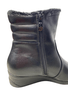 Bota Mooncity fem. cano baixo peluciada preto 
